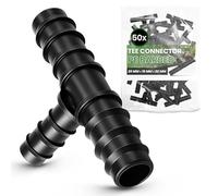 Instalguru 50x Raccord Té PE 20x16x20 mm Connecteur Tuyau Arrosage Goutte À Goutte Jonction Système Irrigation Jardin Accessoire Plomberie Manchon Union Tube Polyéthylène Eau Potager