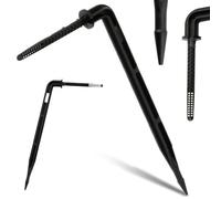 Instalguru Goutteur Coudé 5 mm Micro-Irrigation Émetteur Piquet Arrosage Automatique Micro-Drip Système Jardin Serre Plantes Pots Fleurs Kit Distribution Eau Tuyau Capillaire
