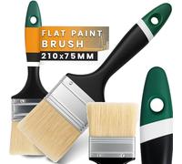 Instalguru Pinceau Plat Peinture 75 mm Brosse Laque Vernis Enduit Bois Murale Intérieur Extérieur Acier Inoxydable Manche Plastique Peinture Acrylique Huile Décoration