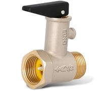 Instalguru Soupape Sécurité 1/2'' Filetage Femelle Mâle 7 bar Clapet Antiretour Décharge Chaudière Chauffe Eau Sanitaire Protection Pression Laiton Installation Chauffage