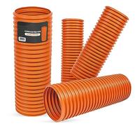 Instalguru Tuyau d'égout ondulé DN315 kg - Orange - Polypropylène - Longueur : 1000 mm