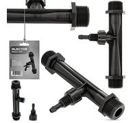 Instalguru Venturi Injecteur filetage extérieur 3/4" Mixeur Injecteur Tuyau d'arrosage Tuyau d'arrosage automatique Engrais Distribution Appareil de jardin Système d'irrigation goutte à goutte Outil