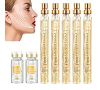 Instalift Kit de levage de fils protéinés, Ensemble de fils de protéines, fil de protéine soluble et combinaison d'essence nano or, fil de collagène absorbant pour lifting du visage réduit les rides