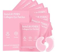 InstaLift PDRN Collagen Eyes, masques yeux raffermissants contre poches et cernes, coussinets gel lissants et hydratants pour yeux fatigués, soin éclat avec collagène & PDRN (1box)