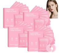 InstaLift PDRN Collagen Eyes, masques yeux raffermissants contre poches et cernes, coussinets gel lissants et hydratants pour yeux fatigués, soin éclat avec collagène & PDRN (4boxes)