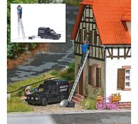 Installateur d'antenne Parabolique - BUSCH 7982 - HO 1/87