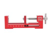 Installateur de pneus en alliage d'aluminium pour chargeuse sur pneus, pièces de bricolage pour voiture de course RC Mini 4 roues motrices en alliage d'aluminium (Rouge)