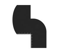 Installation de barbe et carte de renforcement des lignes de cheveux avec des lignes courbes et droites Pochoir réutilisable pour une mesure précise du coiffage