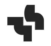 Installation de barbe et carte de renforcement des lignes de cheveux avec des lignes courbes et droites Pochoir réutilisable pour une mesure précise du coiffage