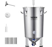 Installation de brassage de bière Appareil de brassage de bière en acier inoxydable 30 L Fermenteur de bière, seau de brassage-fermenteur pour le brassage, accessoire de brassage à domicile avec socle