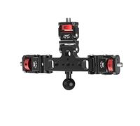 Installation de griffe à trois tiges d'extension pour griffe à chaud Support de caméra avec vis 1/4 Convient pour caméra d'action en métal