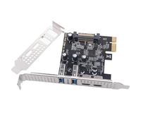 Installation facile Carte d'extension PCIE 1X vers USB 3.2 Gen1 Type C et carte d'extension WINXP WIN7 vers USB Adaptateur