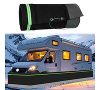 Installation facile : kits de revêtement d'hiver pour camping-car, revêtement en feutre résistant au vent et à la neige avec bandes réfléchissantes, 1 m de haut x 16 m de long, pour caravanes