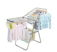 Installation-Free Stainless Steel Drying Rack Floor Folding Drying Quilt Rack Towel Rack Portable Mobile