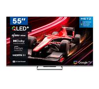[Installation gratuite]METZ 55MQE8000Z Téléviseur Google QLED 55 pouces 144 Hz, 4K HDR 10+, système audio 2.1.2, Dolby Vision Atmos