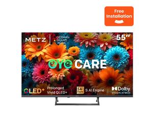 [Installation gratuite] METZ 55MQF7500Z QLED Smart TV 55 pouces, HDR10+, Dolby Vision & Atmos, MEMC, VRR, faible émission de lumière bleue, Google TV, Googlecast, Tuner DVB-T/T2/C/S/S2
