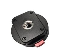 Installation rapide Plaque stable à détachement rapide avec panneau de conception pliable pour appareils photo reflex numériques Panneau de montage de base Tête de trépied pliable en métal