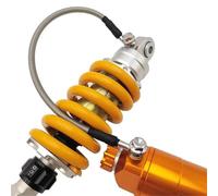 Installation Ressorts Amortisseurs Moto 205/235/260/285 Mm pour Yamaha pour pour Kawasaki MSX125 SF pour Benelli TNT125 135 CF250SR, Métalliques Suspension Arrière de Moto(Rouge,235 mm)