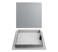 Installation simple dans le mur/plafond, couvercle d'accès en métal encastré, panneau d'accès mural/plafond intégré facile à installer.(Gray,50x50cm)