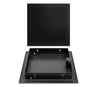 Installation simple dans le mur/plafond, couvercle d'accès en métal encastré, panneau d'accès mural/plafond intégré facile à installer.(Black,50x50cm)