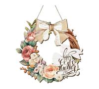 Installation simple - Lapins de Pâques en bois - Pendentif à suspendre - Idéal pour le salon, l'entrée - Installation rapide - Décoration de chambre d'enfant