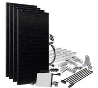 Installation solaire 1720 W alimentation réseau domestique inverter HM-1500...