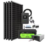 Installation solaire 800W 24V 100Ah - Puissance AC 2000W - LiFePO4 Autark Pro XL