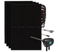 Installation solaire panneaux solaires tige chauffante eau chaude solution co...