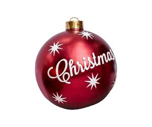 Installations Rapides Ornement de Boule de Noël Gonflable Décoration de fête en PVC Conceptions permettant d ' économiser de l ' Espace pour l ' événement de Festival Boule de Noël Gonflable en PVC