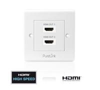 Installez Series HDMI Socket, 2 fois pur PureLink, blanc