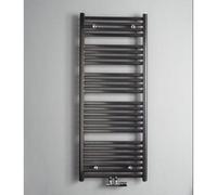 Instamat Calda radiateur porte-serviettes 60x155,5cm 800watt inclus consoles murales Anthracite Métallique CA150.60ESF302