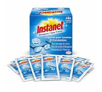 Instanet - Lot de 48 - Lingettes Nettoyantes pour Lunettes Individuelles - Sans Alcool, Sans Traces, Extra Douces - Compatibles Tous Types de Verres - Nettoyage Rapide & Sans Peluches