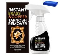 Instant Brass Tarnish Remover Spray, Metal Polish Cleaner, 120ml，1pcs