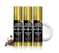 Instant Caffeine Eye Cream, Caffeine Eye Serum for Under Eye Bags, Polypeptide Eye Cream for Anti Aging & Anti Wrinkle, Raffermissante Instantanée pour les Yeux, hydratation en profondeur (30ml, 3pc)