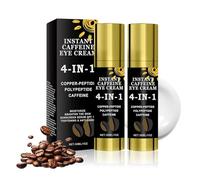 Instant Caffeine Eye Cream, Caffeine Eye Serum for Under Eye Bags, Polypeptide Eye Cream for Anti Aging & Anti Wrinkle, Raffermissante Instantanée pour les Yeux, hydratation en profondeur (30ml, 2pc)
