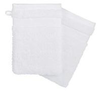 Instant d'O - Lot de 2 Gants de Toilette "Confort" 15x21cm Blanc Blanc G
