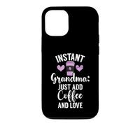 Instant Grandma, il Suffit d'ajouter du café et de Love New Grandma Coque pour iPhone 12/12 Pro