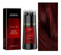 Instant Hair Dye Shampoo, Natural Plant Hair Dye Shampoo, Herbal Coloring Shampoo, Long Lasting Hair Color Shampoo For Women & Men (Red)