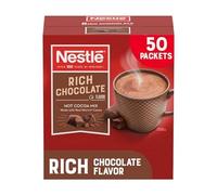 Instant Hot Cocoa Mix, Rich Chocolate, 0.71 oz Packets, 50/Box, Sold as 1 Box
