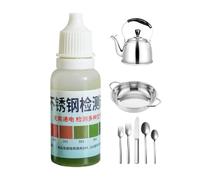 Instant Identification: This test liquid uses a clear color response for precise material identification, letting you quickly identify and instantly det