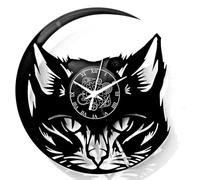 Instant Karma Clocks | Chat ➤ Horloge Murale | Animaux Domestiques | Forme de Chat