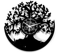 Instant Karma Clocks | Horloge Murale | Arbre De Vie | Decoration Silhouette Art