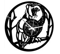 Instant Karma Clocks Horloge Murale en Vinyle Hibou Chouette Décoration pour Cuisine Salon Forêt Sagesse Oiseau Gothique Nuit Animal