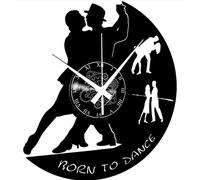 Instant Karma Clocks | Horloge Murale Danse de Couple Style Rétro Élégant | Mouvement Silencieux à Quartz | Idée Cadeau pour Studio, Salon ou Amoureux du Tango