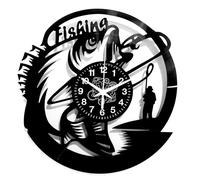 Instant Karma Clocks | Horloge Murale de pêche Sportive | Design pêcheur | Décoration de la Maison du lac | Idée Cadeau