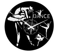 Horloge Murale Vintage en Vinyle Istant Karma Danse Ballerines Classique Danse