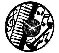 Instant Karma Clocks | Horloge Murale Design Musique Guitare Rock Metal | Mécanisme Silencieux à Quartz | Idée Cadeau pour Cuisine, Chambre, Salon