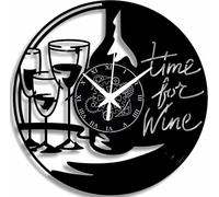 Instant Karma Clocks Horloge Murale Disque en Vinyle Enotec Bière Restaurant (Time for Wine)