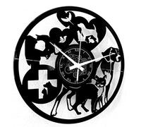 Instant Karma Clocks Horloge Murale en Vinyle Animaux Docteur Chats Chiens Clinique vétérinaire