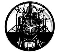 Instant Karma Clocks Horloge Murale en Vinyle idée Cadeau Vintage Handmade Guitare Musique Clavier Batterie Groupe Musique Rock Metal